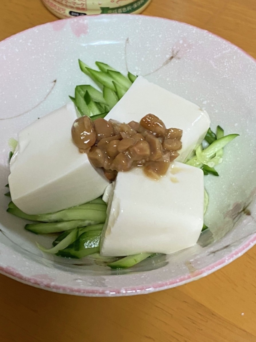 夏のサッパリ納豆豆腐の画像