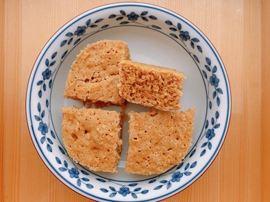 オートミールと豆腐の蒸しパンの写真
