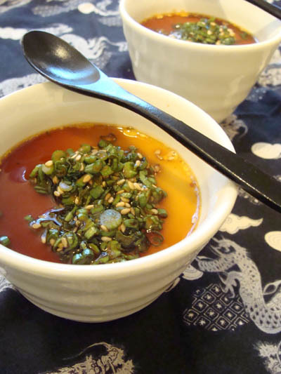 中華風茶碗蒸し ～ねぎソースがけの画像