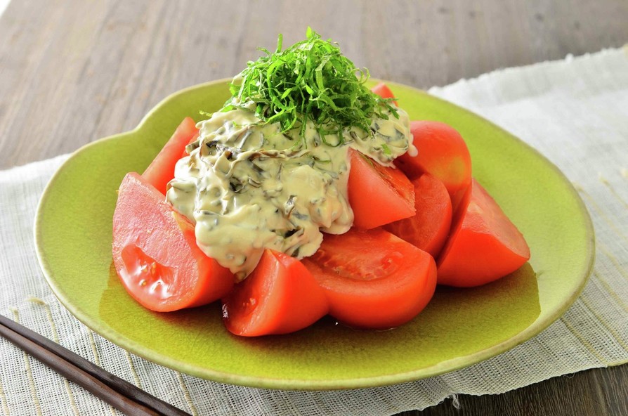 冷やしトマトの塩昆布クリームチーズソース by 森永乳業のキッチン 【クックパッド】 簡単おいしいみんなのレシピが395万品