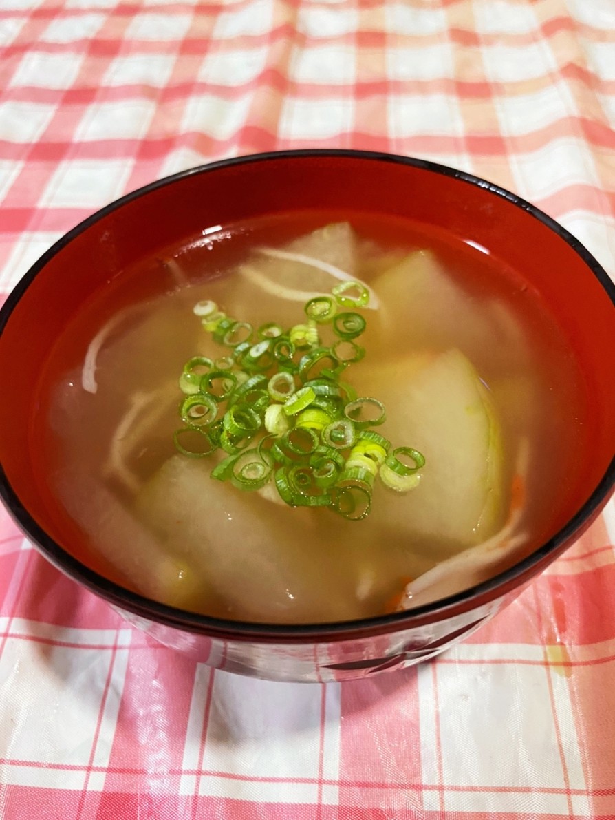 枝豆とカニカマのトロトロ冬瓜汁の画像
