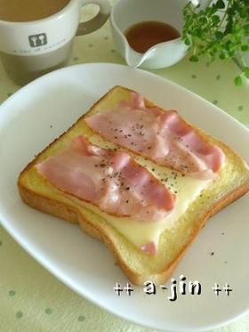 ベーコンチーズトースト✿メープル仕上げ