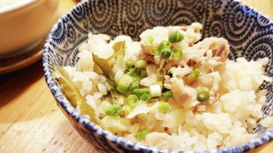 ネギ/豚バラ/麺つゆ/炊き込みご飯の写真