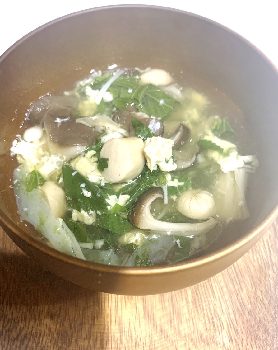 モロヘイヤ卵スープの画像