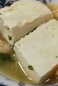 豆腐と海老のあんかけ