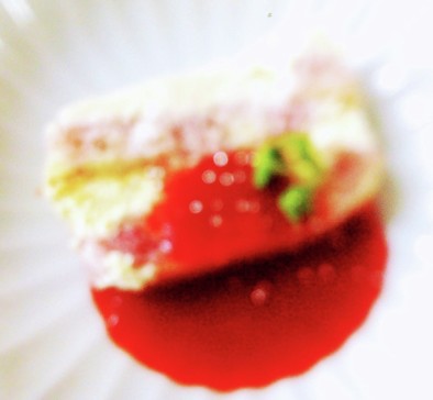 苺のヨーグルトケーキ.ティラミス風の写真