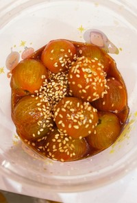 皮むきミニトマトの中華風ナムル