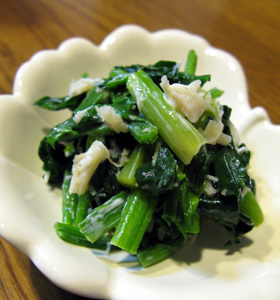 ほうれん草の帆立和え✿