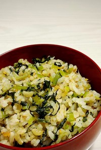 小松菜で作る菜飯