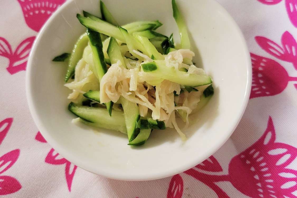 きゅうりとささみの創味シャンタン和え レシピ 作り方 By Toimomoiot クックパッド 簡単おいしいみんなのレシピが379万品