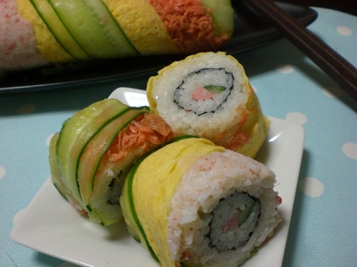 飾り巻き寿司の写真