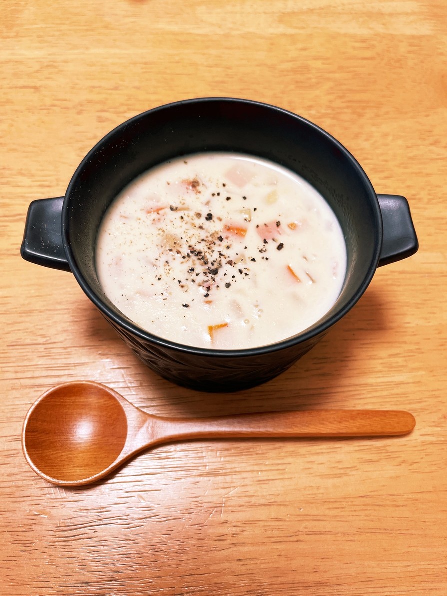 簡単おいしい　豆乳スープの画像