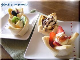 ☆フルーツチーズのパンカップ☆