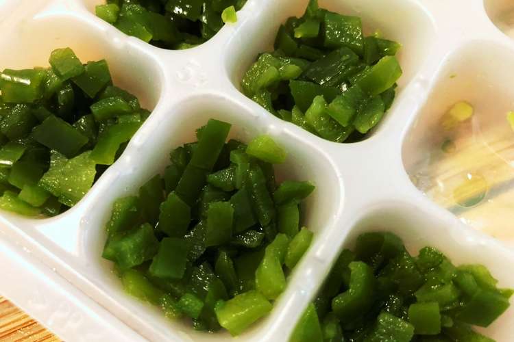 離乳食中期以降 ピーマン レシピ 作り方 By 家事不得意ママ クックパッド 簡単おいしいみんなのレシピが378万品