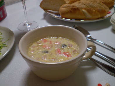 超簡単ｄｅおいしい☆豆乳スープの写真