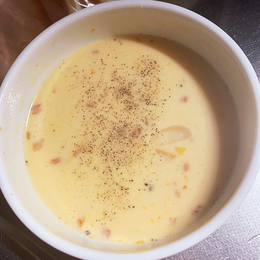 無印のミネストローネでミルクトマトスープの画像