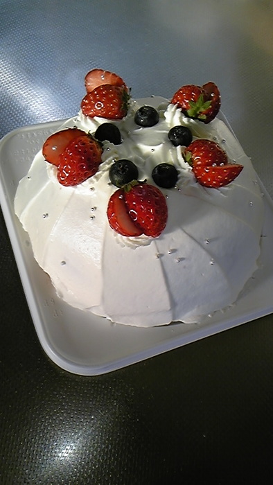 ズコット型バースデーケーキの写真