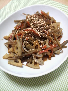 レンコンと牛蒡のきんぴら