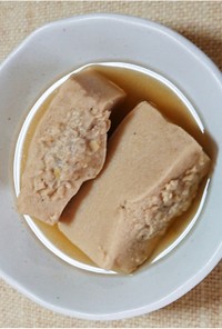 高野豆腐のひき肉挟み含め煮