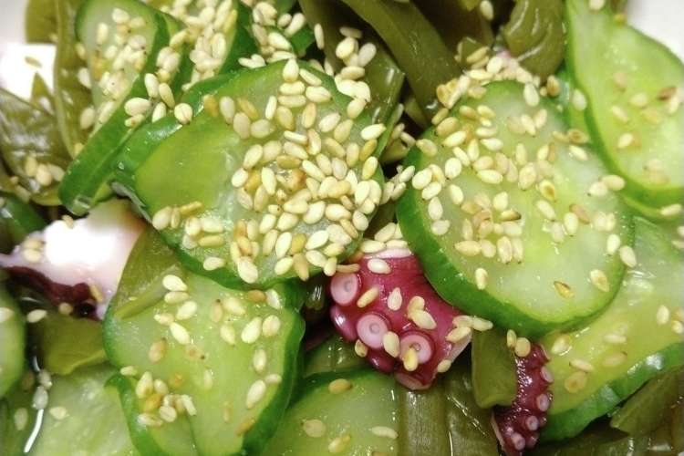 かんたん酢で茎わかめと蛸の酢の物 レシピ 作り方 By クック7fnn0f クックパッド 簡単おいしいみんなのレシピが375万品