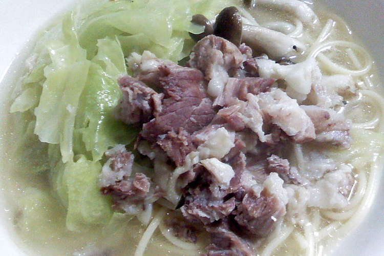 骨付きハムのスープパスタ レシピ 作り方 By Arton クックパッド