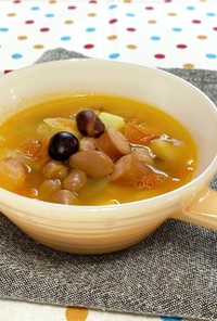 クミン香る♪豆と野菜のスープ