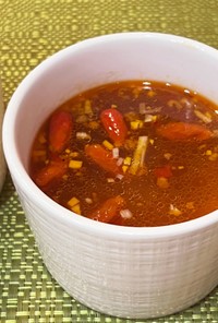 豆腐の火鍋風薬膳スープ