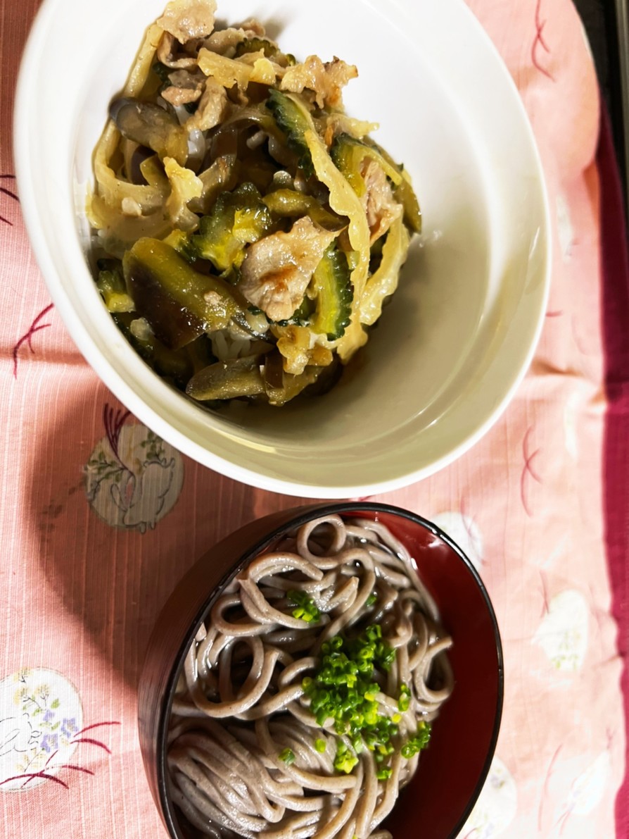 我が家の丼、前略、福岡よりゴーヤどーやの画像