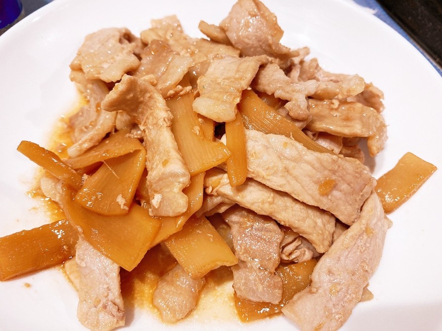 【余ったメンマ】豚肉とメンマの炒め物の画像