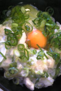 白菜のカルボナーラ風クリーム丼