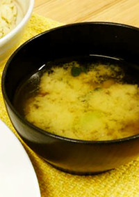 小松菜とにんじんのみそ汁