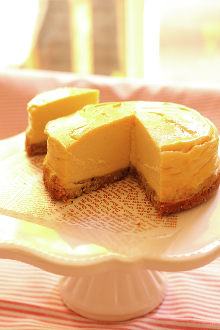 キヌアのタルト生地でチーズケーキの画像