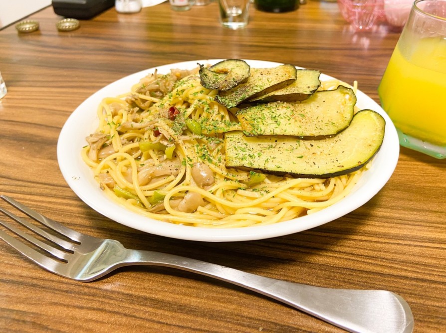 きのこと野菜の和風醤油パスタの画像