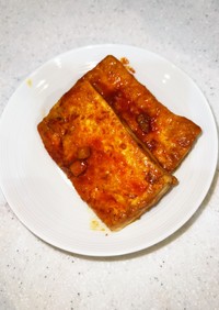 コチュジャンで豆腐ステーキ：ダイエット