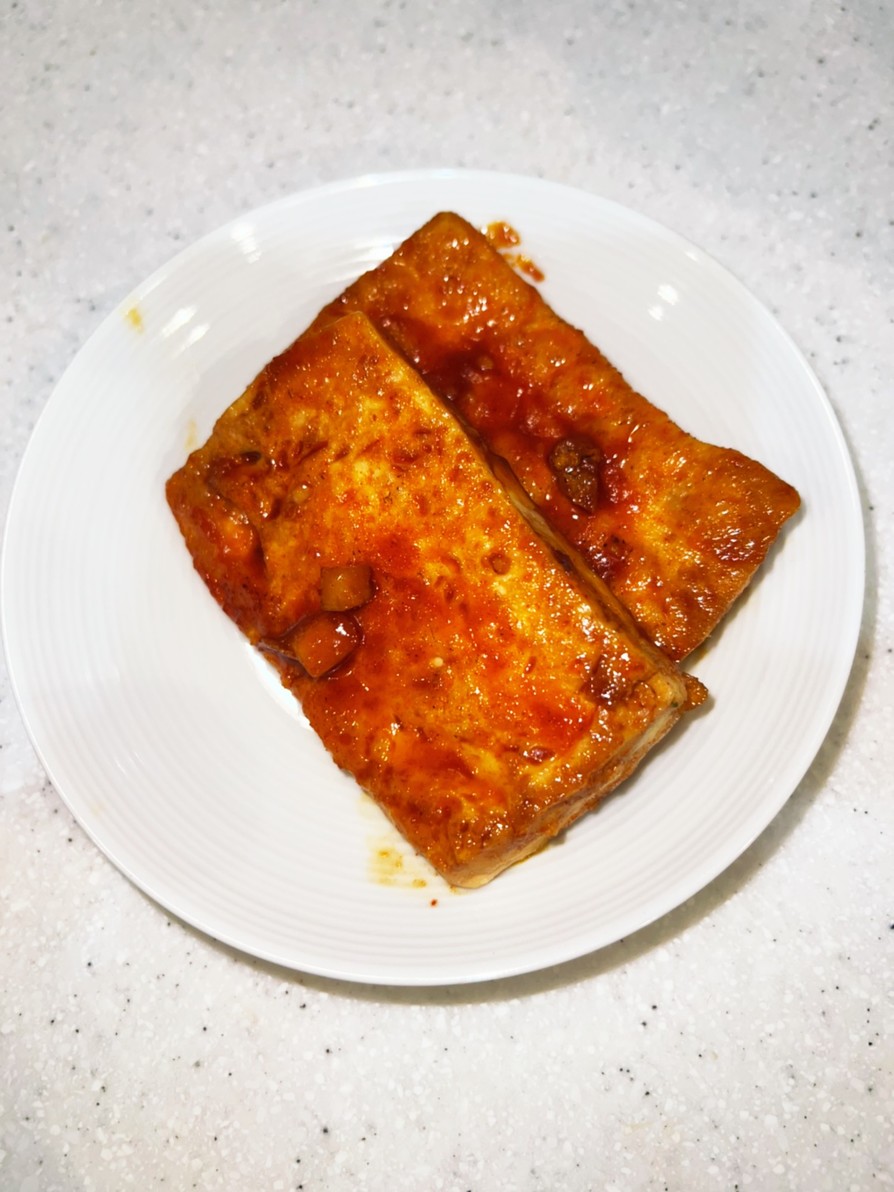 コチュジャンで豆腐ステーキ：ダイエットの画像