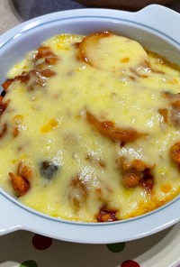 ミートソースのチーズ焼き(トマト缶不要)