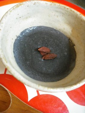 黒ゴマ豆乳汁粉
