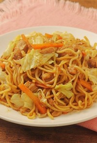 レンジで簡単☆野菜たっぷりツナ焼きそば