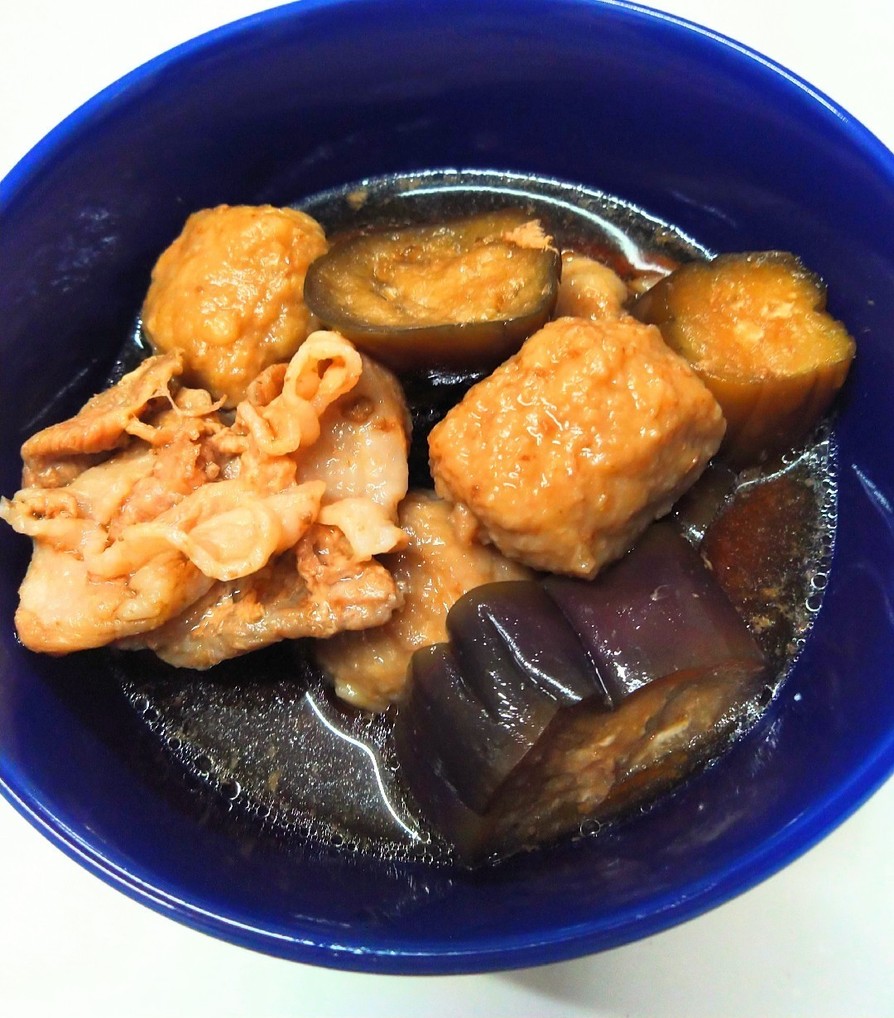 全て冷凍で作る★とろとろナスと肉のおかず