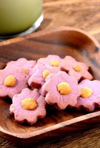 ２色花型クッキー