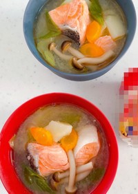 鮭のちゃんちゃん焼き風味噌汁