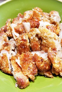鶏もも肉で簡単パリパリチキン酢テーキ˚✧
