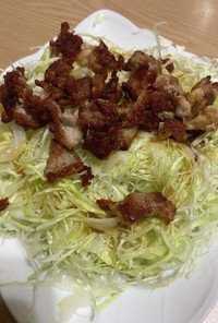 カリカリ豚のキャベツサラダ