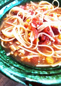 トマトスープスパゲッティ