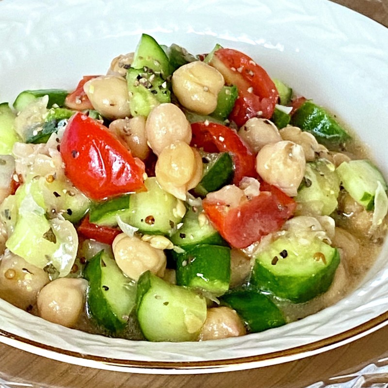 カブとひよこ豆のサラダのレシピ