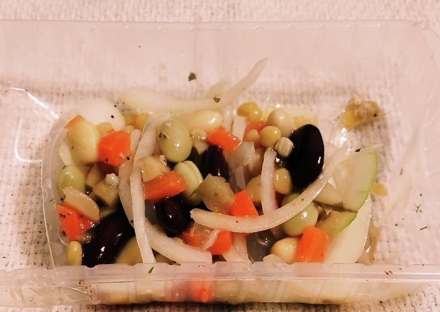 «スライス玉葱･豆サラダ»の画像
