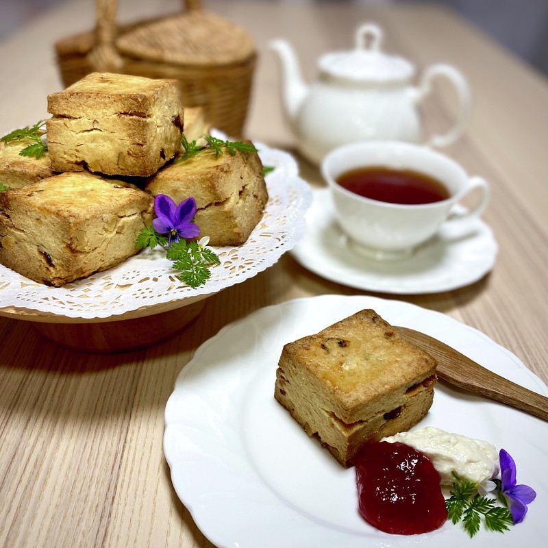 メープルピーカンスコーンのレシピ