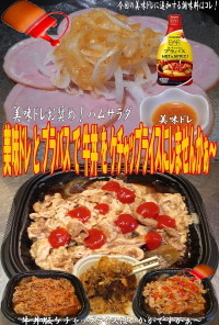 美味ドレとブラバス牛丼版ケチャップライス