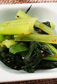 小松菜の昆布風味ナムル韓国風