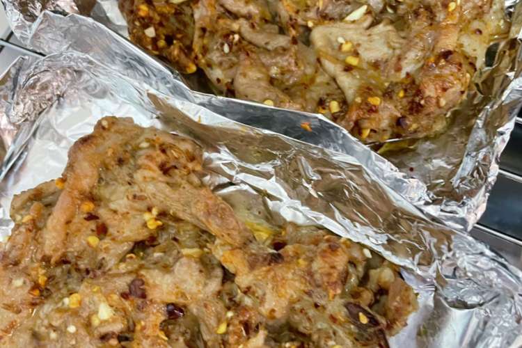 豚肉の羊肉串風 魚焼き器で洗い物なし レシピ 作り方 By さくさくイルカ クックパッド 簡単おいしいみんなのレシピが378万品